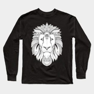 Pattern Lion Long Sleeve T-Shirt